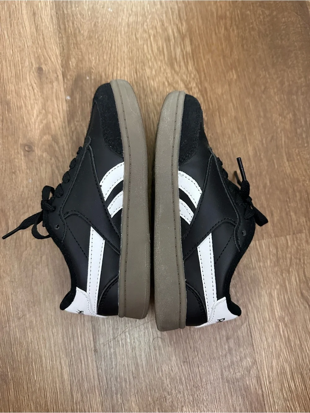 Reebok Court Flex Little Kids Black and White Classic Sneakers Size 12C